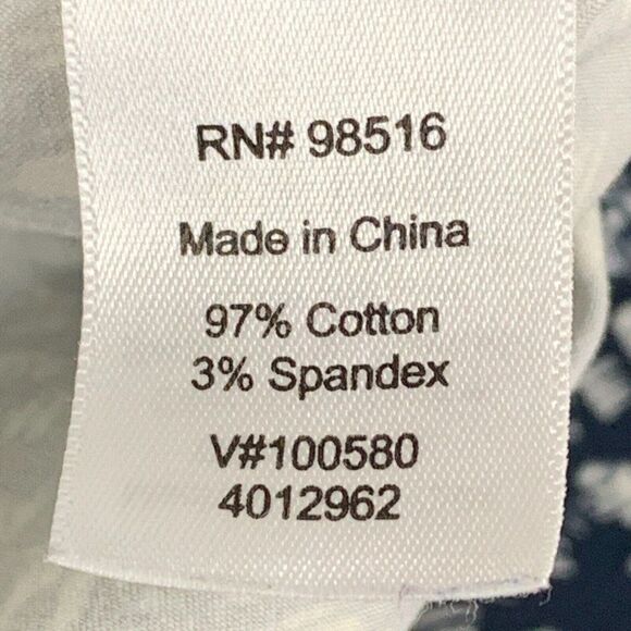 Coldwater Creek sz 18 Capri Pants Natural Fit Patterned Print 21" Inseam - Picture 6 of 7